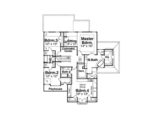 Second Floor image of ORLEANS II House Plan